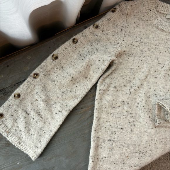 Madewell donegal button sleeve sweater dress | size large - Picture 4 of 8